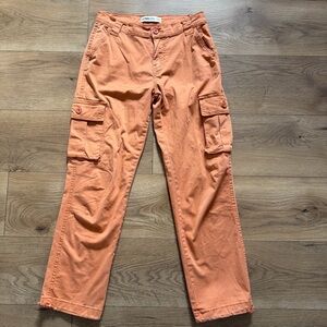 Lovegen Burnt Orange Cargo Pants Women’s Size 27 Utility Pants